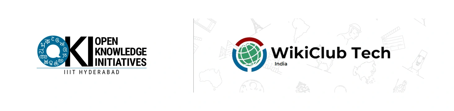OKI IIIT Hyderabad and WikiClub Tech India Joint Program Banner